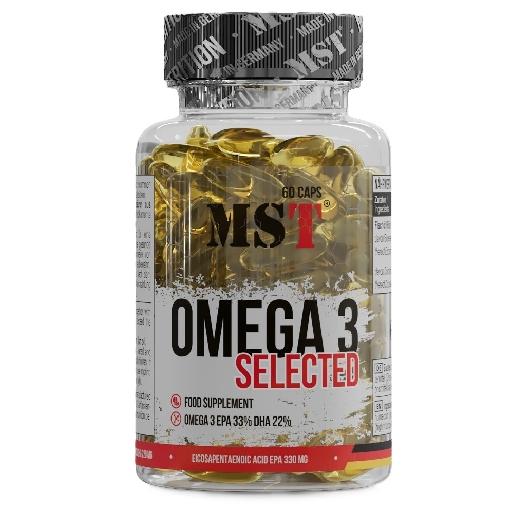 MST (МСТ) Omega 3 Selected 55% (Омега-3 Селектед) EPA 330 мг + DHA 220 мг капсули №60