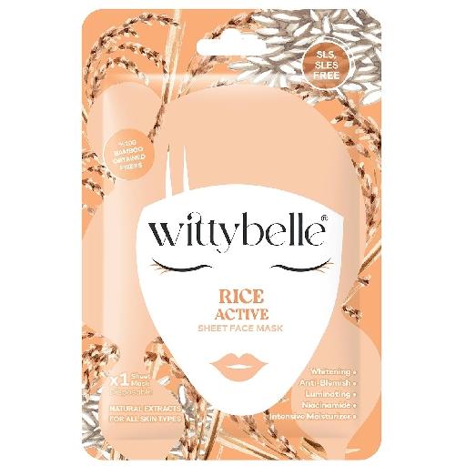 Маска Wittybelle (Віттібелл) Rice Active Sheet Face Mask для обличчя рис актив тканинна 25 г