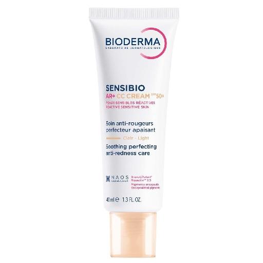 Крем Bioderma (Біодерма) Sensibio (Сансібіо) AR+ для обличчя світлий тон CC з SPF50+ 40 мл